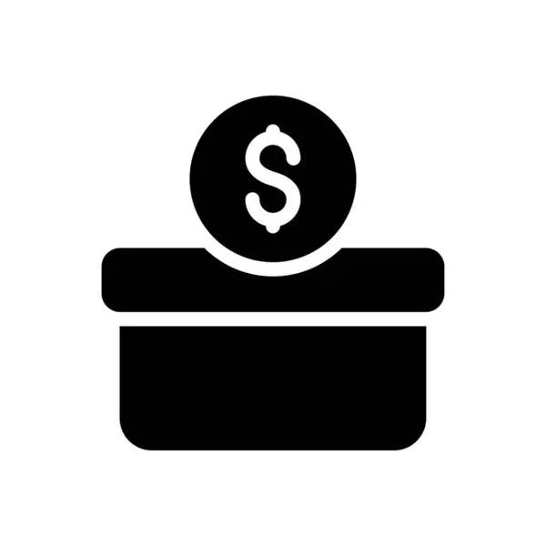 Donation Vector Illustration Transparent Background Premium Quality Symbols Glyphs Icon — ストックベクタ