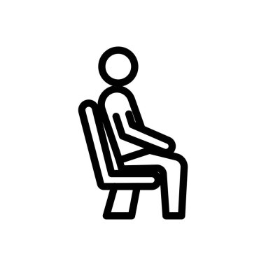seat vector illustration on a transparent background.Premium quality symbols.Thin line icon for concept and graphic design.