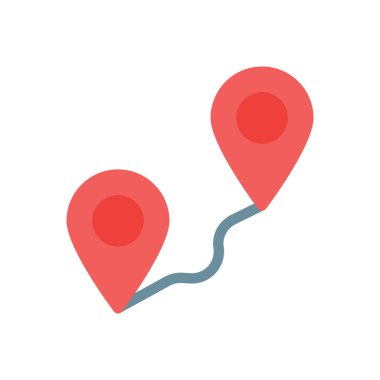 Şeffaf bir arkaplan üzerinde konum vektör illüstrasyonu. Konsept ve grafik tasarımı için premium kalite simgeleri..