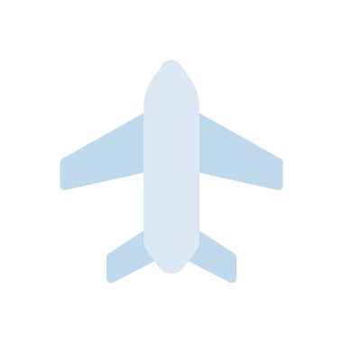 Saydam bir arkaplan üzerinde uçak vektör çizimi. Konsept ve grafik tasarımı için birinci sınıf kalite simgeler..