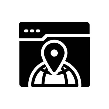 Şeffaf bir arkaplan üzerinde web sayfası vektör illüstrasyonu. Konsept ve grafik tasarımı için kaliteli semboller..