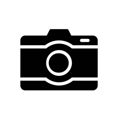 Şeffaf bir arkaplan üzerinde kamera vektör illüstrasyonu. Konsept ve grafik tasarım için mükemmel kalite semboller..