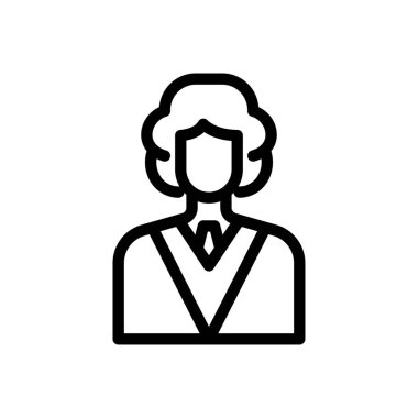 judge vector illustration on a transparent background.Premium quality symbols.Thin line icon for concept and graphic design. 