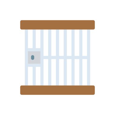 jail vector illustration on a transparent background.Premium quality symbols.Stroke icon for concept and graphic design.