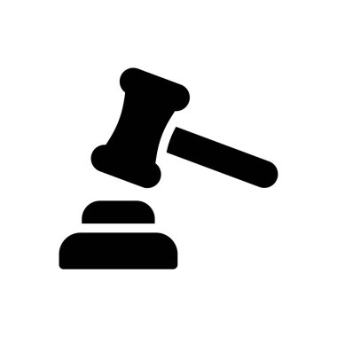 gavel vector illustration on a transparent background.Premium quality symbols.Glyphs icon for concept and graphic design. 