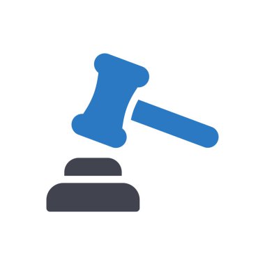 gavel vector illustration on a transparent background.Premium quality symbols.Glyphs icon for concept and graphic design. 