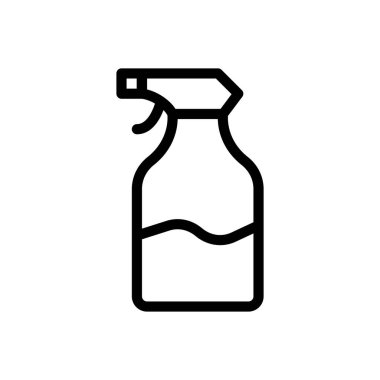 Şeffaf bir arkaplanda duş vektör çizimi. Konsept ve grafik tasarım için ince çizgi simgesi.. 