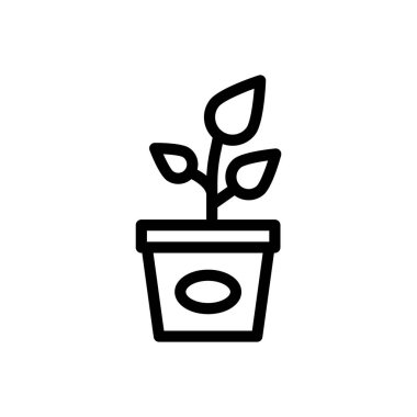 Şeffaf bir arkaplanda bitki vektör çizimi. Premium kalite semboller. Konsept ve grafik tasarım için ince çizgi simgesi.