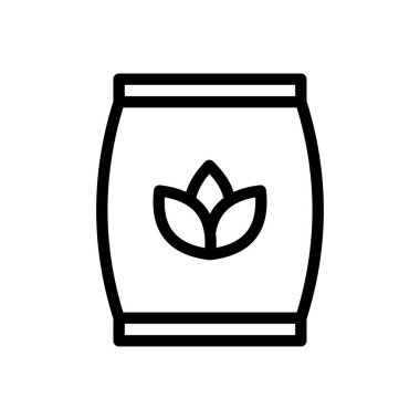 Şeffaf bir arkaplanda tohum vektör çizimi. Premium kalite semboller. Konsept ve grafik tasarım için ince çizgi simgesi.