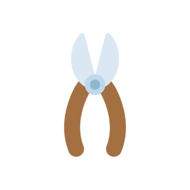 Saydam bir arkaplan üzerinde makas vektör çizimi. Konsept ve grafik tasarımı için prim kalite simgeleri.. 