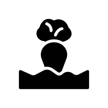 Saydam bir arkaplanda havuç vektör illüstrasyonu. Konsept ve grafik tasarımı için özel kalite semboller..