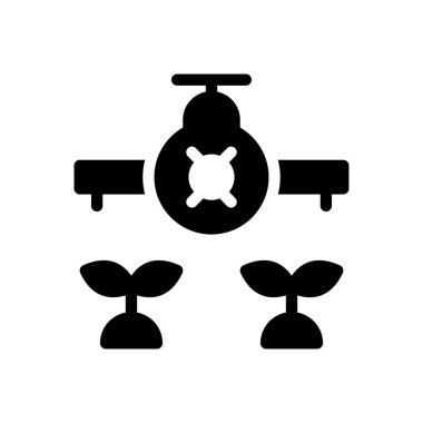 Şeffaf bir arkaplan üzerinde drone vektör illüstrasyonu. Konsept ve grafik tasarımı için mükemmel kalite semboller..