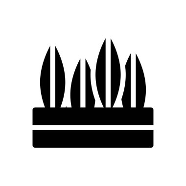 Şeffaf bir arkaplan üzerinde bitki vektör illüstrasyonu. Konsept ve grafik tasarım için özel kalite semboller.. 