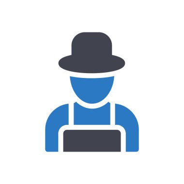 Saydam bir arkaplan üzerinde bahçıvan vektör illüstrasyonu. Konsept ve grafik tasarımı için mükemmel kalite semboller..