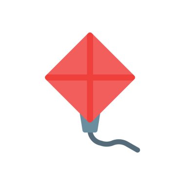 Şeffaf bir arkaplan üzerinde uçurtma vektör çizimi. Konsept ve grafik tasarımı için birinci sınıf kalite simgeler.. 