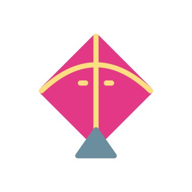 Şeffaf bir arkaplan üzerinde uçurtma vektör çizimi. Konsept ve grafik tasarımı için birinci sınıf kalite simgeler..