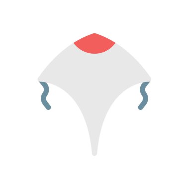 Şeffaf bir arkaplan üzerinde uçurtma vektör çizimi. Konsept ve grafik tasarımı için birinci sınıf kalite simgeler..