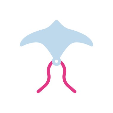 Şeffaf bir arkaplan üzerinde uçurtma vektör çizimi. Konsept ve grafik tasarımı için birinci sınıf kalite simgeler..