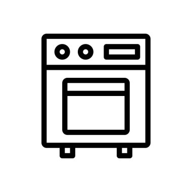oven vector illustration on a transparent background.Premium quality symbols.Thin line icon for concept and graphic design.