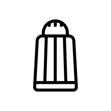 Saydam bir arkaplanda tuz vektör çizimi. Premium kalite semboller. Konsept ve grafik tasarım için ince çizgi simgesi. 