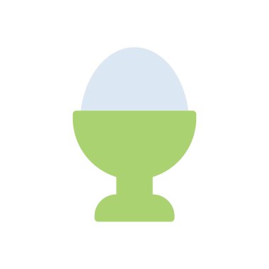 Saydam bir arkaplanda yumurta vektör çizimi. Konsept ve grafik tasarım simgeleri.. 