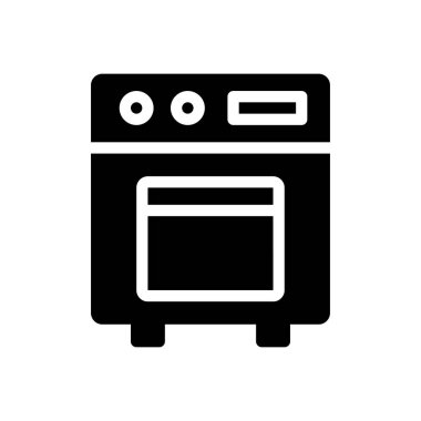 oven vector illustration on a transparent background.Premium quality symbols.Glyphs icon for concept and graphic design.