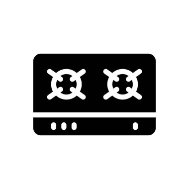 Şeffaf bir arkaplanda soba vektör çizimi. Konsept ve grafik tasarım simgeleri için kaliteli semboller..