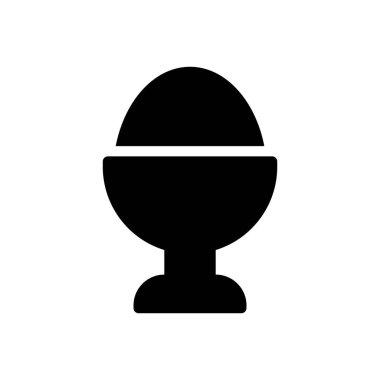 Saydam bir arkaplanda yumurta vektör çizimi. Konsept ve grafik tasarım simgeleri..