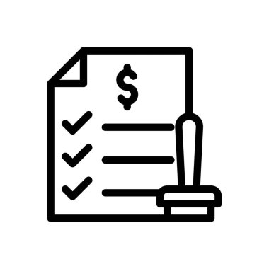 Şeffaf bir arkaplanda vektör illüstrasyonunu listele. Konsept ve grafik tasarımı için ince çizgi simgesi..