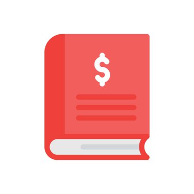 Saydam bir arkaplan üzerinde kitap vektör illüstrasyonu. Konsept ve grafik tasarımı için premium kalite simgeleri..