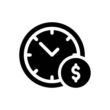 Saydam bir arkaplanda dolar vektör illüstrasyonu. Konsept ve grafik tasarım simgeleri için kaliteli semboller..