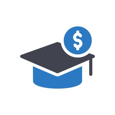 Saydam bir arkaplanda dolar vektör illüstrasyonu. Konsept ve grafik tasarım simgeleri için kaliteli semboller..