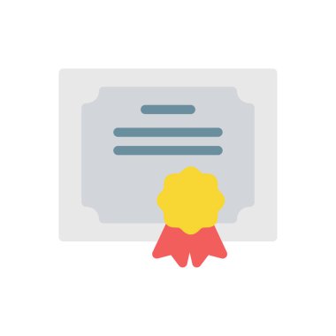 Şeffaf bir arkaplan üzerinde sertifika vektör illüstrasyonu. Konsept ve grafik tasarımı için birinci sınıf kalite simgeleri..