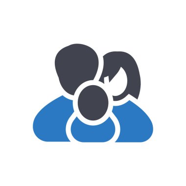 Şeffaf bir arkaplan üzerinde aile vektör illüstrasyonu. Konsept ve grafik tasarımı için özel kalite semboller..