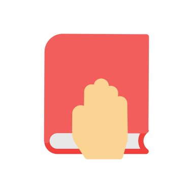 Saydam bir arkaplan üzerinde kitap vektör illüstrasyonu. Konsept ve grafik tasarımı için premium kalite simgeleri..