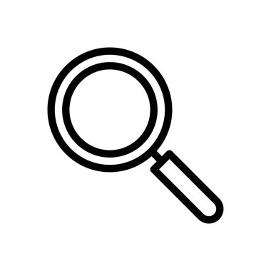 Şeffaf bir arkaplan üzerinde arama vektörü illüstrasyonu.Premium kalite sembolleri. Konsept ve grafik tasarım için ince çizgi simgesi.