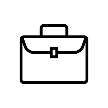 Şeffaf bir arkaplan üzerinde çanta vektör çizimi. Premium kalite semboller. Konsept ve grafik tasarım için ince çizgi simgesi.