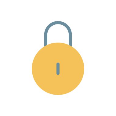 Şeffaf bir arkaplan üzerinde vektör illüstrasyonunu kilitle. Konsept ve grafik tasarım için prim kalite simgeleri..