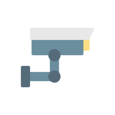 Saydam bir arkaplan üzerinde CCTV vektör illüstrasyonu. Konsept ve grafik tasarımı için premium kalite simgeleri..