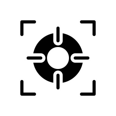 Şeffaf bir arkaplan üzerine odaklan vektör illüstrasyonu. Konsept ve grafik tasarım için mükemmel kalite sembolleri..