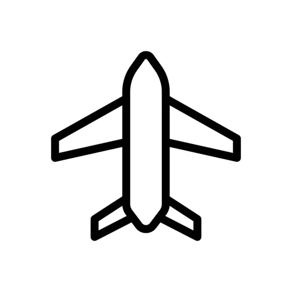 Flygplansvektor Illustration Transparent Bakgrund Premium Kvalitetssymboler Tunn Linje Ikon För — Stock vektor