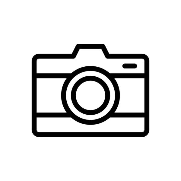 Kamera Vektor Illustration Auf Transparentem Hintergrund Symbole Premium Qualität Thin — Stockvektor