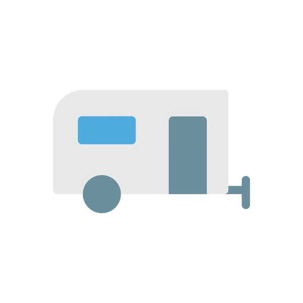 Illustration Vectorielle Caravane Sur Fond Transparent Symboles Qualité Premium Icône — Image vectorielle