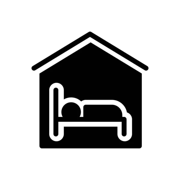 Hotelvektorillustration Auf Transparentem Hintergrund Symbole Premium Qualität Glyphen Symbol Für — Stockvektor
