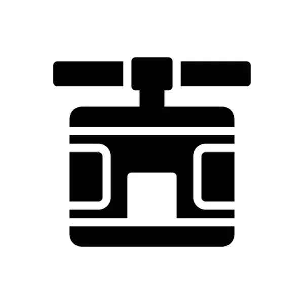 Ilustracja Wektora Kolejki Krzesełkowej Przejrzystym Tle Symbole Jakości Premium Ikona — Wektor stockowy