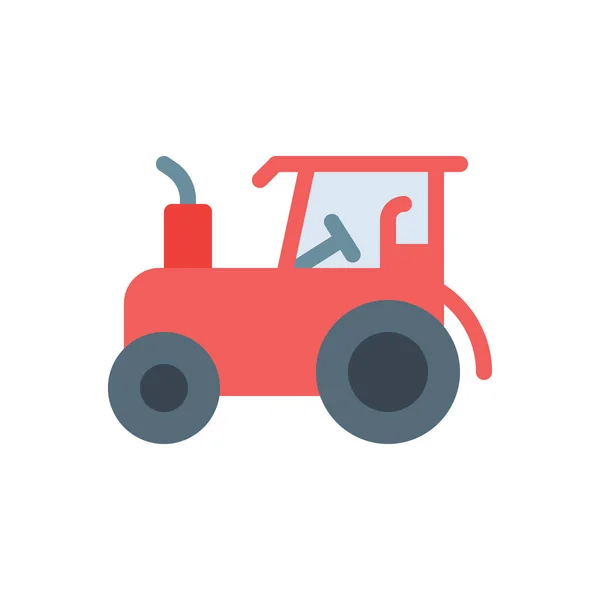 Tractor Vector Illustration Transparent Background Premium Quality Symbols Stroke Icon — Vettoriale Stock