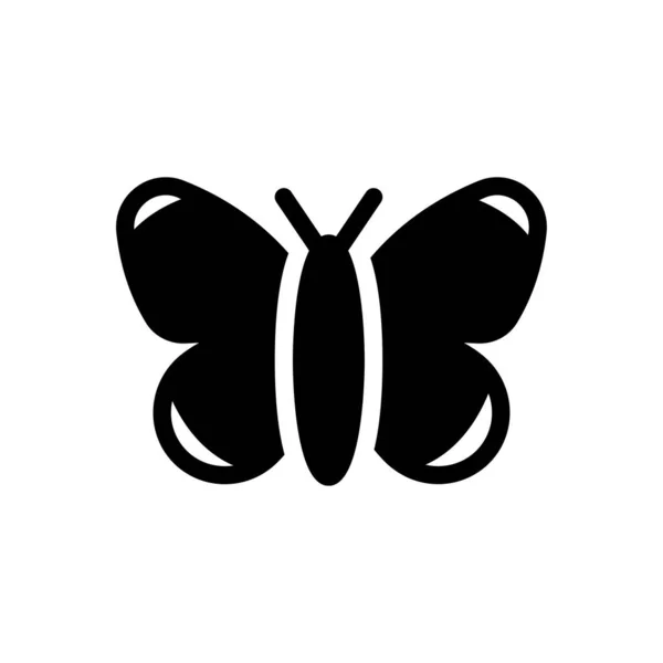 Butterfly Vector Illustration Transparent Background Premium Quality Symbols Glyphs Icon — Stockvector