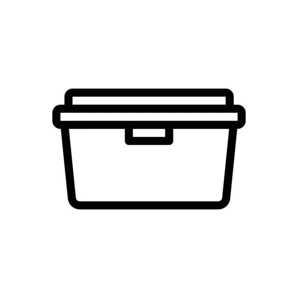 Box Vector Illustratie Een Transparante Achtergrond Premium Kwaliteit Symbolen Dunne — Stockvector