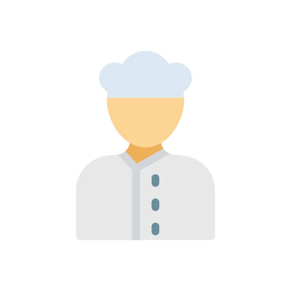Chef Vector Illustration Transparent Background Premium Quality Symbols Glyphs Icon — Vector de stock