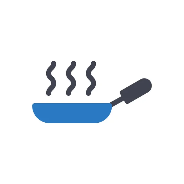 Frying Vector Illustration Transparent Background Premium Quality Symbols Glyphs Icon — Stock Vector